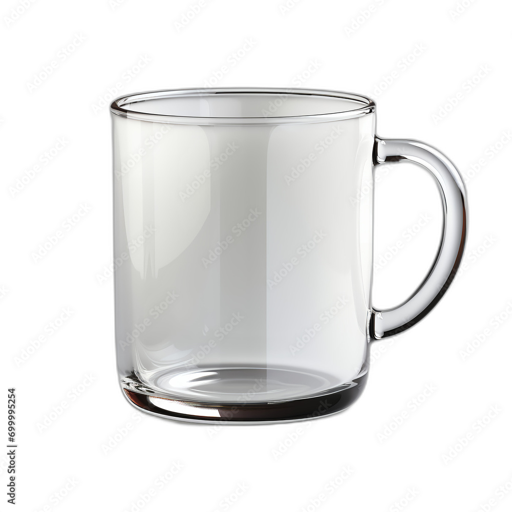 Empty clear beaker isolated on white, PNG Empty clear beaker isolated on white, PNG