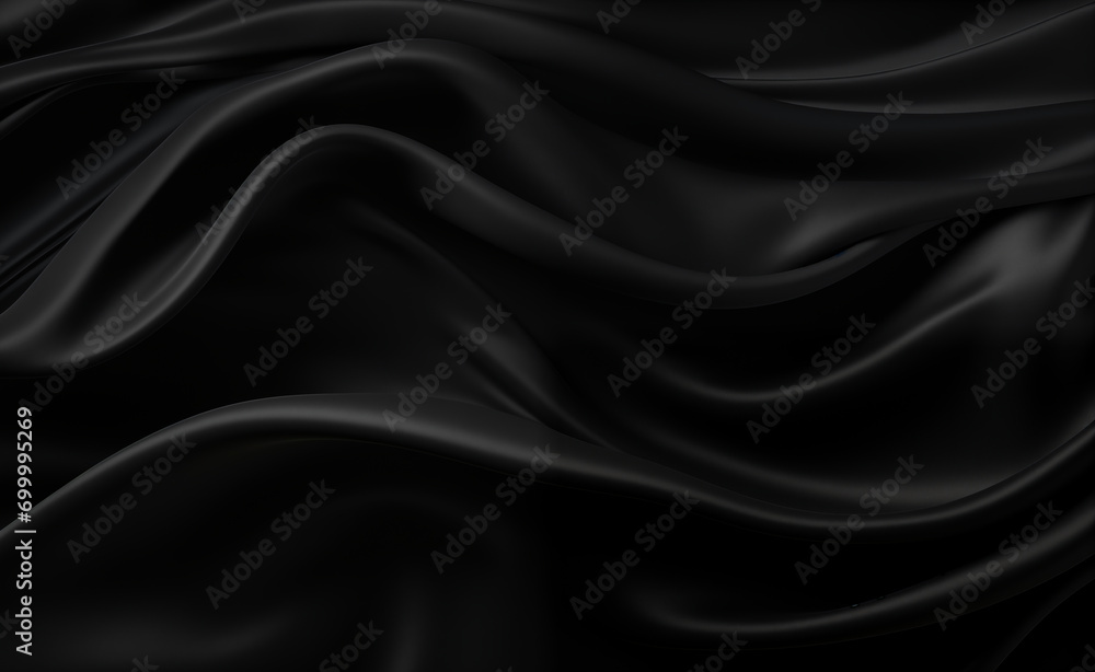 Black abstract background luxury cloth or liquid wave or wavy folds of grunge silk texture satin velvet material. Black abstract background luxury cloth or liquid wave or wavy folds of grunge silk texture satin velvet material.