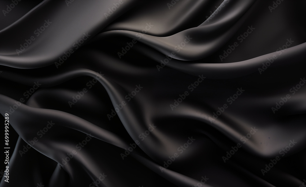 Black abstract background luxury cloth or liquid wave or wavy folds of grunge silk texture satin velvet material. Black abstract background luxury cloth or liquid wave or wavy folds of grunge silk texture satin velvet material.