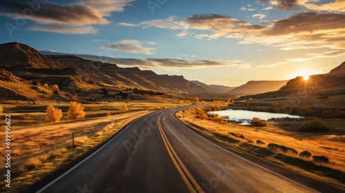 View of a road stretching into the distance. © piumi