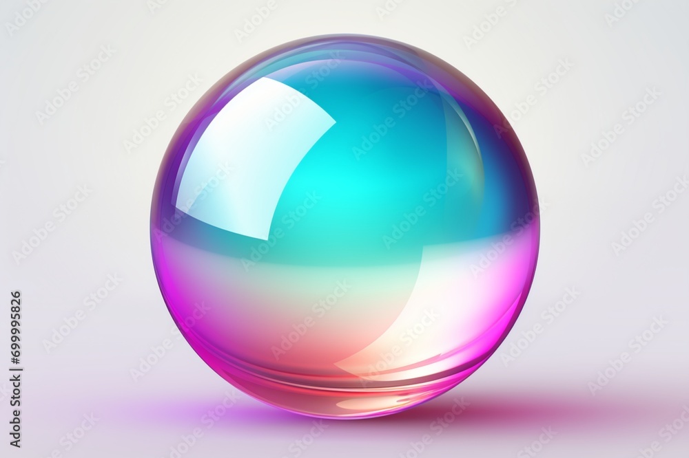 glass sphere crystal ball on a white background glass sphere crystal ball on a white background