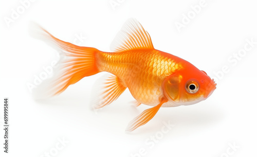 Realistic photo of a gold fish