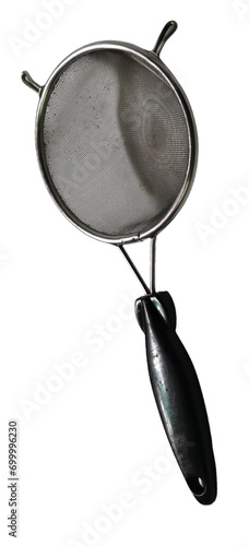 Sieve isolated on white background with clipping path. Kitchen utensils