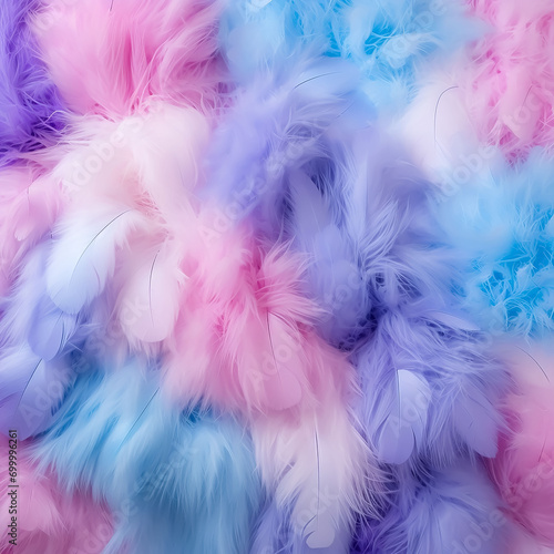 pink feathers background. © dimple