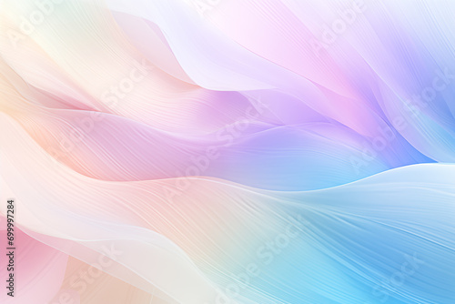 A soft pastel background with a wavy pattern gives it a soft feel.