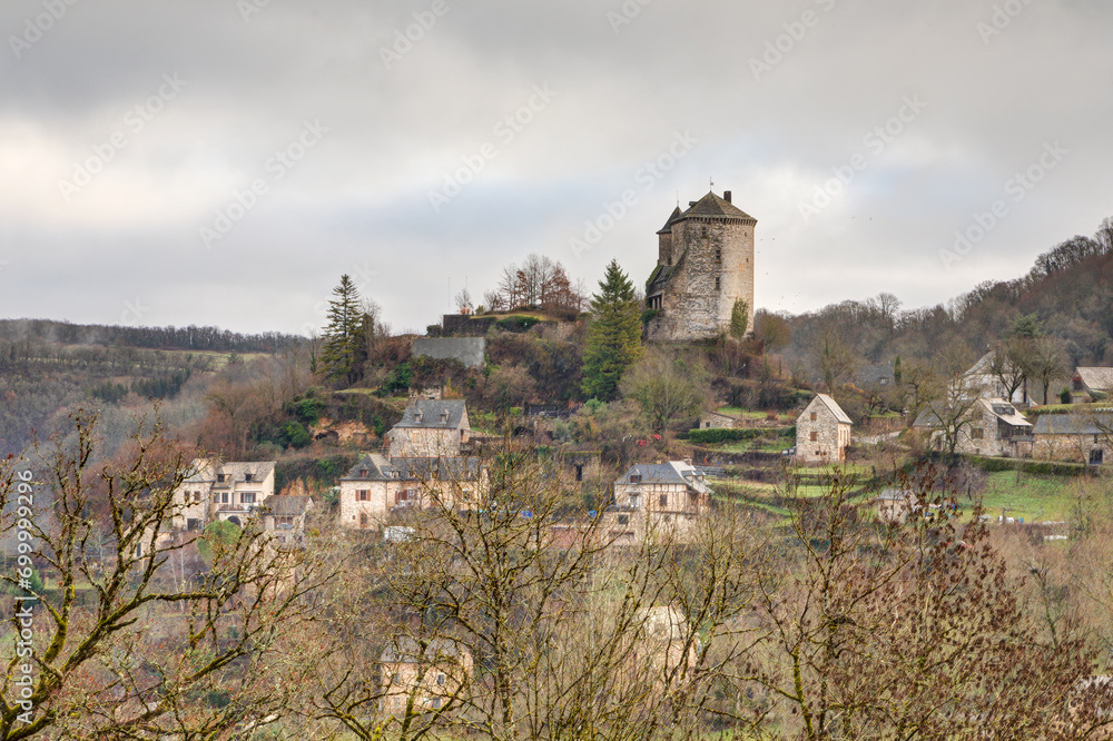 Φωτογραφία Vue du village de Muret le château dans le département de l'Aveyron en région Oc