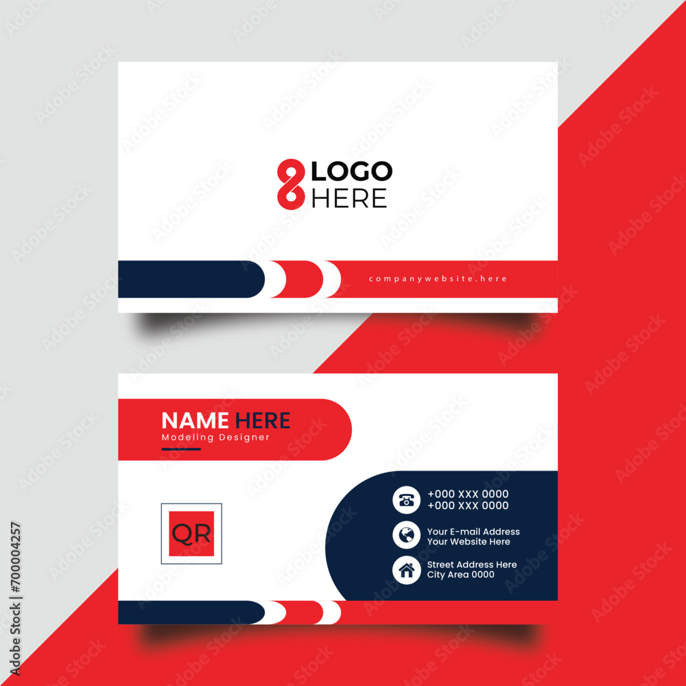 Fototapeta premium modern business card template