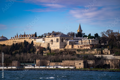 View of Topkapi Palace from the Bosphorus. photo