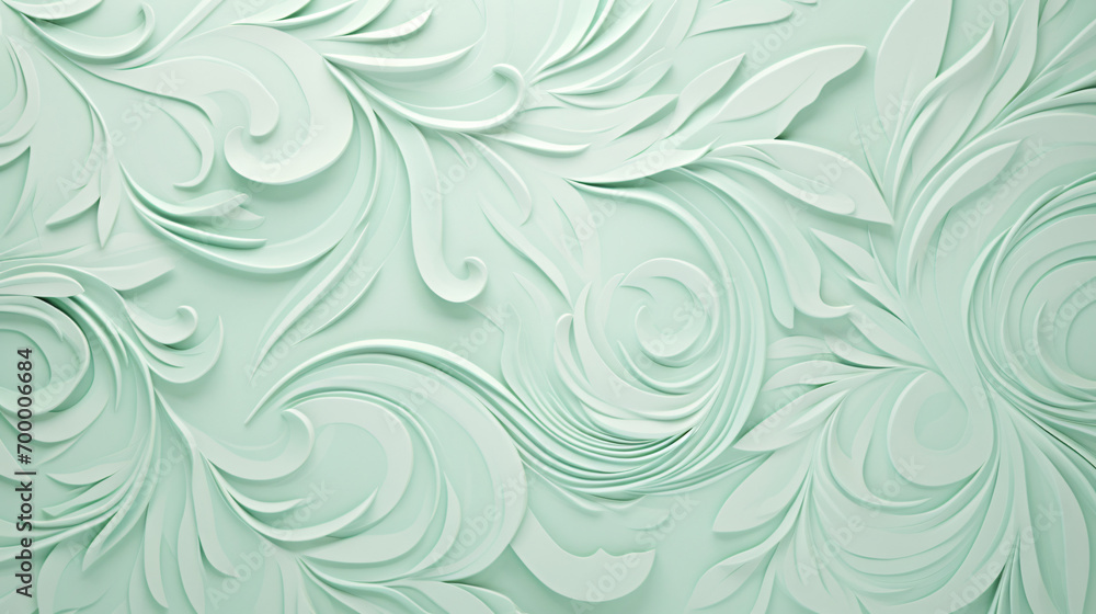 Soft color green mint background