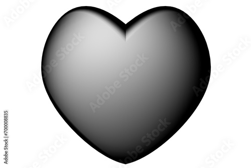 фотографія PNG. Trasparente. Cuore nero. Amore e San Valentino.