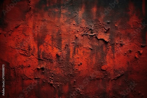 surface metal grainy rough rusty old toned design background grunge wall red black