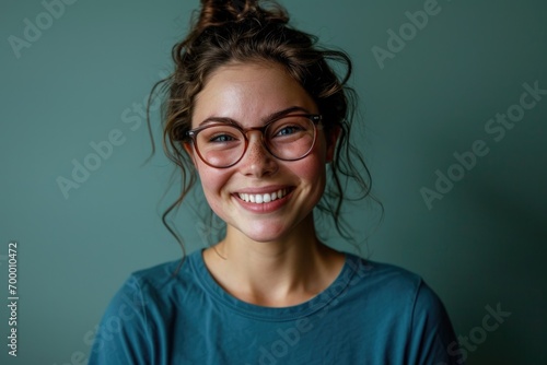 Elegant eyewear in a chic portrait photo