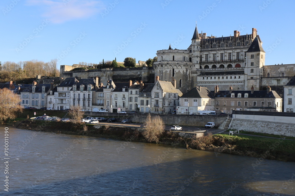 Vue d'ensemble de la ville, ville de Amboise, département de l'Indre et Loire, France