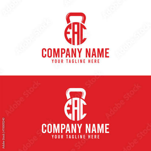 EAC initial kettlebell logo, EAC initial logo, EAC logo