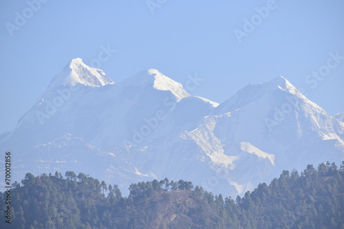 snow covered mountains