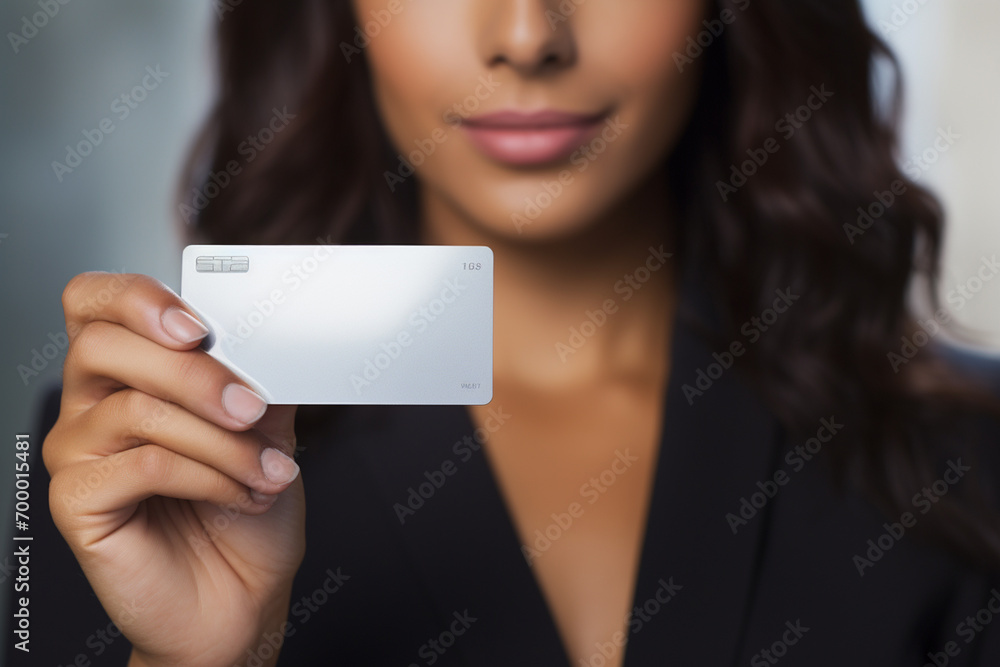 close up of businesswoman hands holding a credit card bokeh style background close up of businesswoman hands holding a credit card bokeh style background
