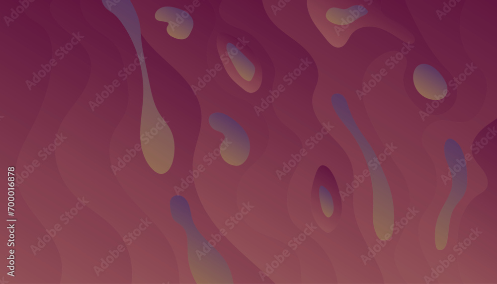 Abstract brown and beige paper cut wavy shapes layers background with copy space. Modern topo graphic. Fluid curve pattern in earth tone color. Vector illustration
