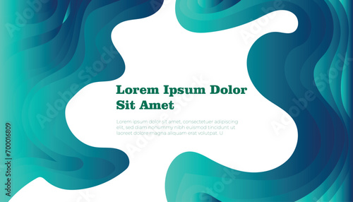 Green Liquid color background design. Fluid gradient shapes composition. Futuristic design posters. Can be use for lading page, poster or banner Eps10 vector.