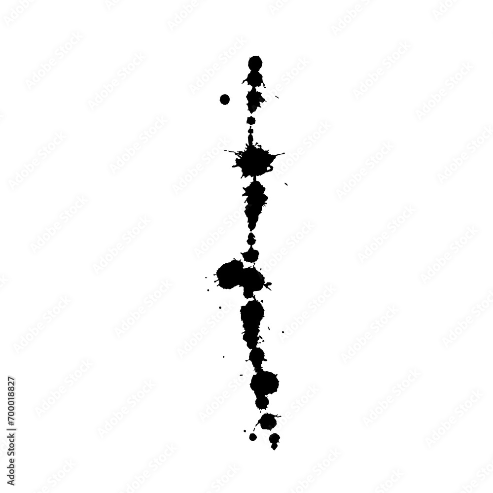 Dirty ink splash isolated element