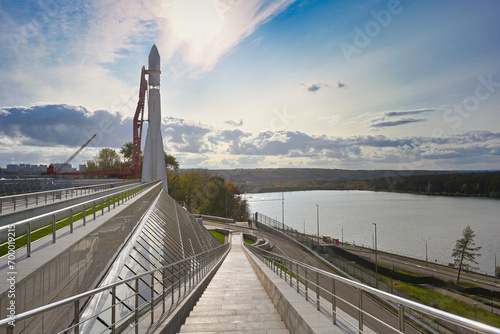 Vostok launch vehicle at the Museum of the History of Cosmonautics in Kaluga photo