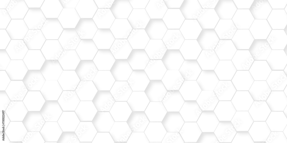 Seamless pattern with hexagonal white and gray technology line paper background. Hexagonal vector grid tile and mosaic structure mess cell. white and gray hexagon honeycomb geometric copy space.
Seamless pattern with hexagonal white and gray technology line paper background. Hexagonal vector grid tile and mosaic structure mess cell. white and gray hexagon honeycomb geometric copy space.
