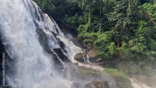 waterfall in the mountains