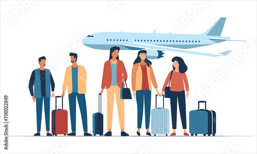 Vector travel illustration.
