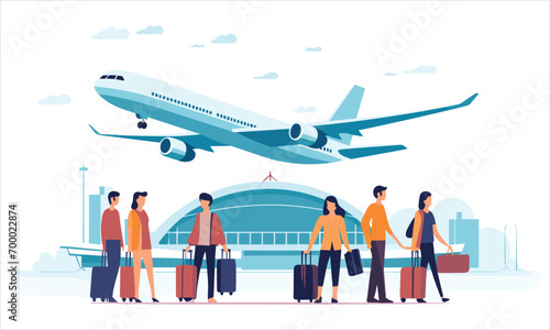 Vector travel illustration.
