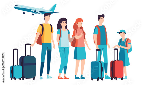 Vector travel illustration.
