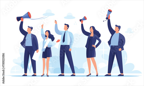 marketing consulting concept illustration.
