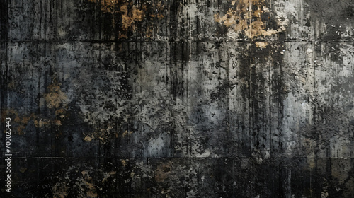 Black wall grunge background