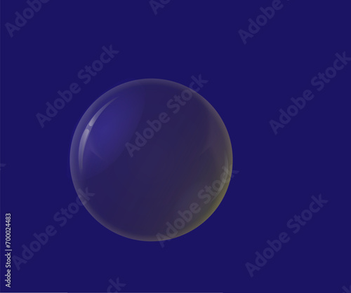 blue glass sphere