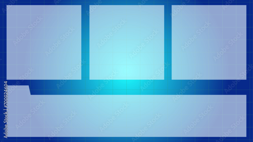 Obraz premium 動画サイズのサイバーな背景イラスト（ベクター）