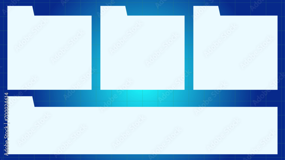 Obraz premium 動画サイズのサイバーな背景イラスト（ベクター）