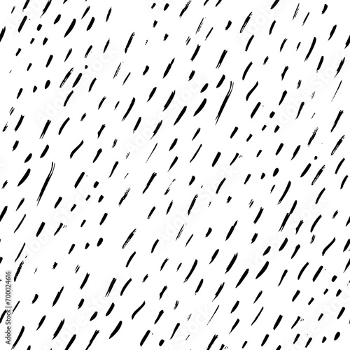 Snow Texture Dot Seamless Pattern. Grunge Graphic Print for Fabric, Surface Design. Christmas Seamless Pattern, Vector Illustration. Funky Splatter Snowfall Background. Ink and Chalk Texture Ornament.