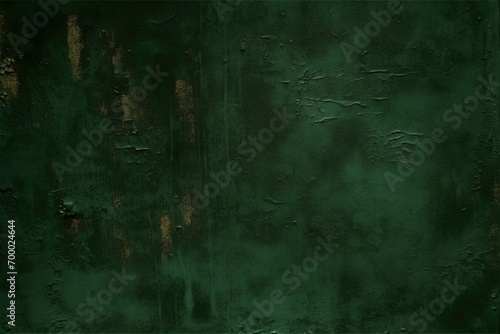 up close stressed design background abstract grunge surface metal scratched old green dark