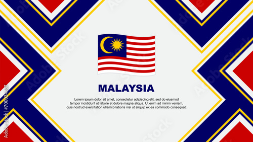 Malaysia Flag Abstract Background Design Template. Malaysia Independence Day Banner Wallpaper Vector Illustration. Malaysia Vector