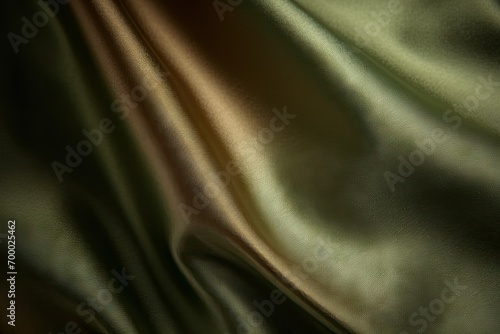 up clouse drapery curtain shimmer matte shade dark light design background abstract luxury color olive gradient satin silk brown green