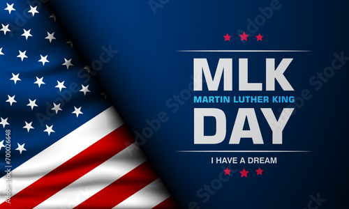 Happy Martin Luther King Day Background Vector Illustration