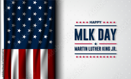 Happy Martin Luther King Day Background Vector Illustration