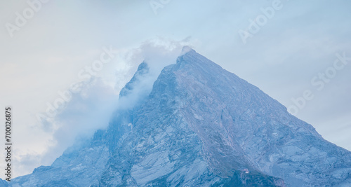 The Watzmann Mountain Panorama as a destiny for many hiker who died at this rock