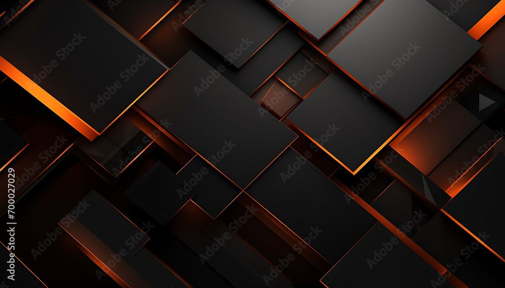 geometric black orange 3D wallpaper geometric black orange 3D wallpaper