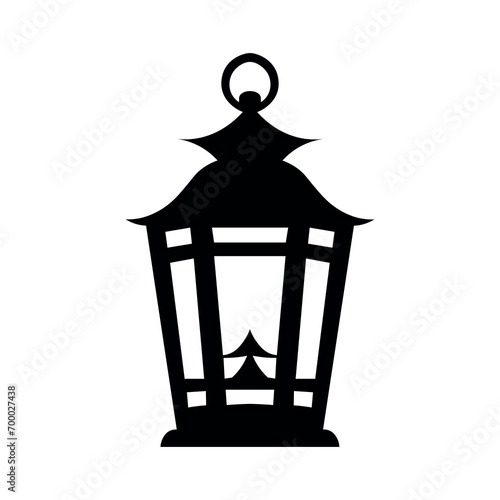 Wallpaper Mural Lantern black vector icon on white background Torontodigital.ca
