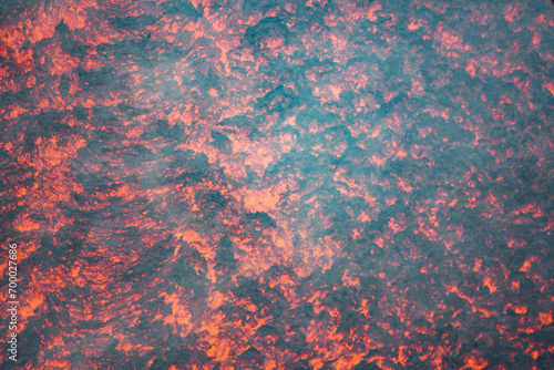 Eruptive vent with lava emis at the top of the Etna volcano