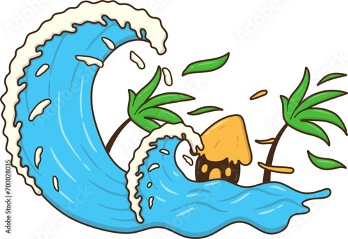 House Flooded in Tsunami Disaster