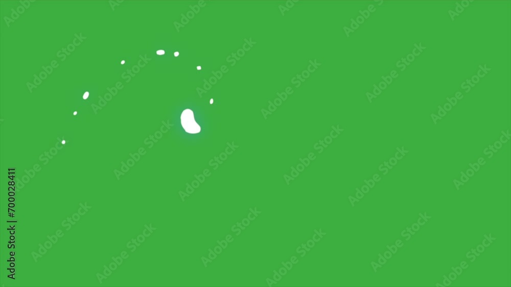 Animation loop video element effect cartoon liquid on green screen background Animation loop video element effect cartoon liquid on green screen background