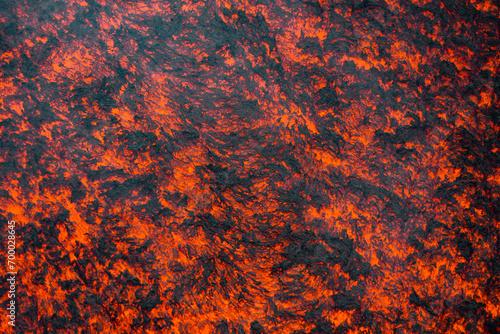 Eruptive vent with lava emis at the top of the Etna volcano