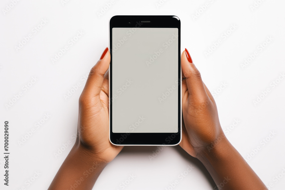 close-up shot of a smartphone in female hands close-up shot of a smartphone in female hands