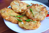 Bakwan is a fried food made from vegetables and wheat flour.