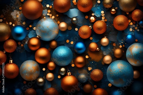 Wallpaper Mural Gilded Dreamscape: Radiant Bauble Bokeh Infused with warm Blues, Oranges, Golds and other vibrant colors. Torontodigital.ca